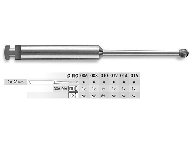 Бор карбидный Maillefer Long Neck Е0205 006-016 6шт E020524190000